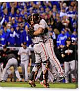 Madison Bumgarner And Buster Posey Canvas Print