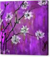 Magnolia Tree Branch Madness Painting Canvas Print