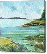 Maine Island View Canvas Print