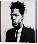 Malcolm  X  Basquiat  Style  E79633b645563  700437  645c9a  Be56  Cafbe0430eb9645563d By Asar Studio Canvas Print
