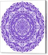 Mandala Of Purple Pleasures Canvas Print