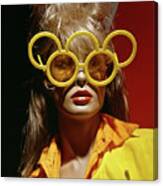 Mannequin With Olympic Glasses. Los Angeles 1984 Canvas Print