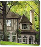Manor House In Autumn Canvas Print