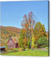 Maple Grove Farm Vermont Fall Colors Canvas Print