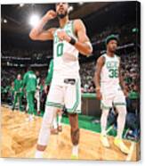 Marcus Smart And Jayson Tatum Canvas Print