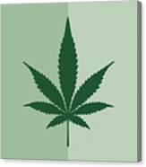 Marijuana Square Icon Canvas Print