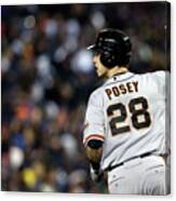 Max Scherzer And Buster Posey Canvas Print