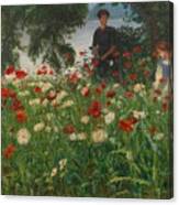 Meadow With Poppies Canvas Print