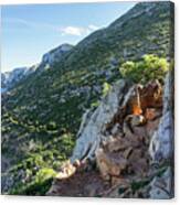 Mediterranean Coast And Rocks In Spain Canvas Print