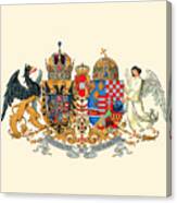 Medium Common Coat Of Arms Of Austria-hungary, 1915 Canvas Print