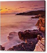 Sunset Mellon Charles Coastline, Wester Ross, Scotland Canvas Print