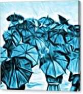 Melting Umbrellas Canvas Print