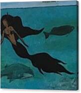 Mermaid Wave Canvas Print