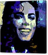 Michael Jackson Psychedelic Portrait Canvas Print