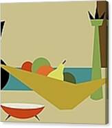 Mid Century Modern Still Life Canvas Print