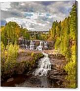 Middle Falls In Autumn Canvas Print