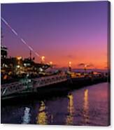 Midway At Sunset Canvas Print