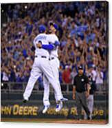 Mike Moustakas And Eric Hosmer Canvas Print