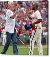 Mike Schmidt And Jimmy Rollins Canvas Print