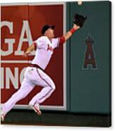 Mike Trout And Adam Eaton Canvas Print