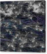 Milkweed Flight In Ultraviolet Canvas Print