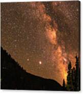 Milky Way Over Red Clif, 2020 Canvas Print