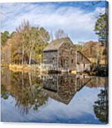 Mill Holiday Reflection Canvas Print