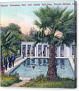 Mineral Swimming Pool Over Ninety Feet Long, Paraiso Springs, Ca 1910 Canvas Print