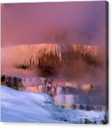 Minerva Springs Yellowstone National Park Wyoming Canvas Print