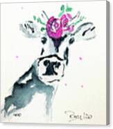Mini Cow 10 Canvas Print