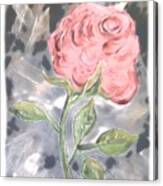 Mirrored Rose Canvas Print