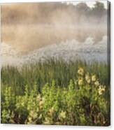 Mist Rising - Cawfield Quarry, Hadrians Wall Canvas Print