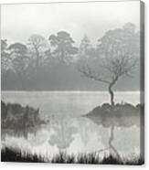 Misty Rydal Water Lake District Canvas Print