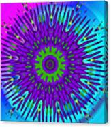 Mod 60's - Rainbow Mandala Canvas Print