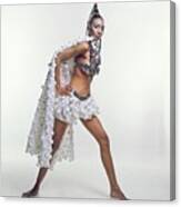 Model Carol La Brie Wearing An Emanuel Ungaro Ensemble Canvas Print