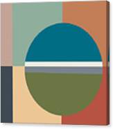 Modern Minimal Colorful Geometric Abstract Color Sampler Canvas Print