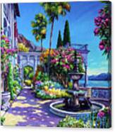 Monastery Gardens Lake Como Canvas Print