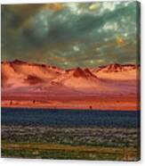 Mono Lake Dunes Sunset Canvas Print