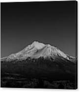 Monochrome Mount Shasta Canvas Print