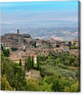 Montalcino Medieval Town In Tuscany, Italy Canvas Print