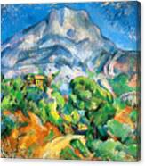 Monte Sainte-victoire Above The Tholonet Road 1896 Canvas Print