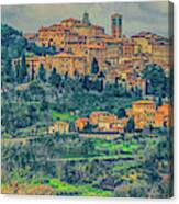 Montepulciano Panorama Canvas Print