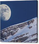 Moon And Antelao Canvas Print