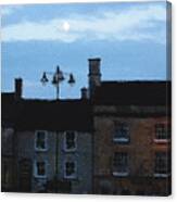 Moon Over Stow Canvas Print