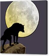 Moon Wolf Canvas Print
