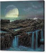 Moonrise 4 Billion Bce Canvas Print