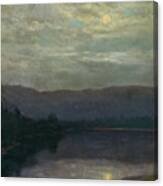 Moonrise By Sole Water Canvas Print