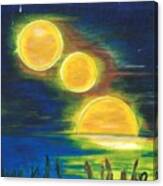 Moons Alighting Canvas Print