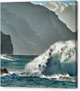 More Waves In Kauai Canvas Print