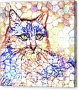 Mosaic Cat 670 Canvas Print